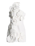 Temperament Temperament Sexy Dress Women's Dress 2025 New Breasts Three-Dimensional Flowers Waist Small Dress