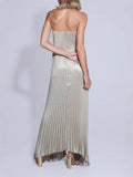 Women's Dress With Chest Pressure Folding Oversized Dress Sexy Dress 100-Fold Dress Woman 8139 HZ0628