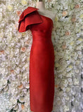 Temperament Sexy Dress 2025 Summer New Single Shoulder Three-Bunnyed Blanage Folds Shoulder Dress Woman
