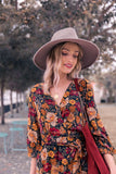 Women's New Dress Summer Casual Long-Sleeved Print Retro Dress DJPT