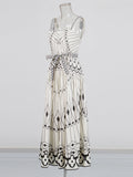 Temperament Vintage Court Style Dress 2025 New Sleeveless Tightening With High Sensual Suspension Dress