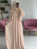Fairy Court Wind Pearl Film Light Luxury Dress In Autumn 2024