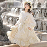 Design Poem With Flower Lolita Dress Female Everyday Cute Lolita Sweet Dress 7002