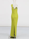 Temperament Elegant Style Dress 2025 Summer New One-Shoulder Three-Dimensional Flowers Sexy Banded Dress Woman