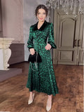 2024 Elegant Wind Leopard Print Trendy Thin Dress Dress