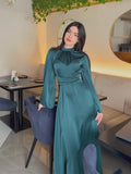 2024 New Strapped Solid-Colored Ribbon Princess Wind To Show Thin Dress
