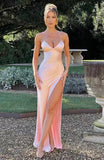 Women's Summer Dress 2024 New Solid Color Sexy Harvests Lved Sleeveless Skinny Dress HZ0628