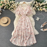 Vacation Dress Summer 2025 New Sexy V To Receive Long-Lost Lanky Chopped Beach Skirt DJPT