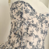 A line Sweetheart Floral Holiday Dress Travel Vacation Dresses Birthday Dress SD1250