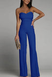 And Summer New Women's New Sexy Body Repair Bra Straight Jumpsuit DJPT