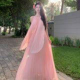 Wearing A Suit Hottie Bare Back Irregular Hanging Neck Vest Top Girl Summer 100 Folded Skirt Two Sets