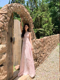 French Seaside Holiday Wind White Sling Belts With Thin Tug-And-Wearing Fairy Thoracic Dress