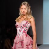 Spring Summer New Women's Printed Sexy Breast-Shaping Dress HZ0628