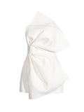 Dress Dress 2025 Summer New High-End Feel Bow Asymmetrical Decorative Bra Dress Dress Woman
