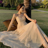 Dress Fairy Dress Long Summer Seaside Photo Clothes Holiday Super Fairy Haid With Sweet Sling Dress
