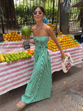 Summer New Breastless Backless Temperament To Take The Craft Elegant Ladies Dress