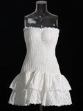 Mini Skirt 2025 Summer New Sleeveless Body Repair Lotus Side Hem Body Dress Dress Woman