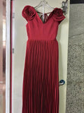 Dress Dress 2025 Spring Banquet V-Neck Three-Dimensional Big Flowers Sleeveless Famous Temperament 100-Fold Dress Dress