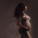 Women Photography Network Yarn Nail Beads Shawl Blouse Maternity