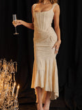 New Direct Batch Of Spring Reeling Net Folds Sleeveless Fishtail Sleeves HZ0628