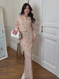 2024 Women's Two Sets Of Breathable Casual Collar Flower Print Dress