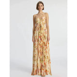 Evening Dress Sling Print Dress Goddess