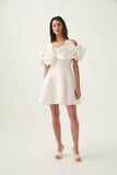 Niche 2025 Spring New One-Word Hand-Caught Nailed Three-Dimensional A Dress Dress Women