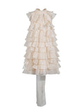 Fashion Retro Lotus Dress 2025 Summer New Sleeveless Lotus Leaf Edge Drift Led To High-End Feel Dress Woman