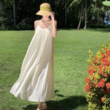 Seaside Holiday Dress Women's New Sexy Dew In The Summer With Thin Slings Long Skirts