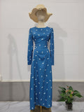 Eastern Muslim Women's Clothing 2025 Spring New Long Temperament Long-Term Waist Dress