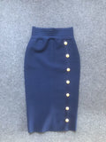 And Winter New Waist Slim Half Skirt Fashion Slit Buckle Long Skirt Slim Bandage Nepotism