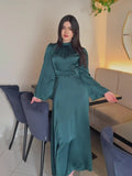 2024 New Strapped Solid-Colored Ribbon Princess Wind To Show Thin Dress