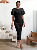 Bows And Bows In Women's Dress Geo Party Bandge Dress