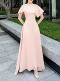 Elegant Literary Style Waist Dress 2025 New Shawl Design Waist Irregular Dress Dress Women Summer