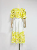 2025 New Australian Niche Short-Sleeved Top With Waist-Scuffed Long Dress Fashion Suit Woman