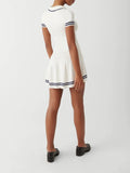 Shuxin's New Summer New College Style Short-Sleeved Knitted Short-Sleeved Girl Polo Collar Dress A Dress