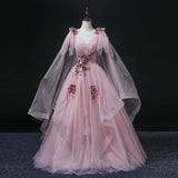 New Long-Term Student Vocal Art Exam Report Performance Dress Stage Solo Poncho Dress Covered Meat Thin Dress