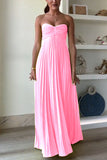 Women's Dress Solid Color Thoracic Skirt Skirt Sleeveless Fashion New Female 8060 HZ0628