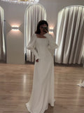2024 Autumn New Long Sleeves To The Waist Collar Long Dress Length