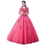 Yarn Performance Dress Women's Long-Sleeved Student Art College Evening Dress Vocal Fluffy Dress Thin Annual Meeting