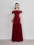 Dress 2025 Summer Vietnam Design Feeling Sesame Flowers Shoulder Thin Knitted Dress Dress