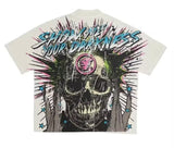 Vintage Men Cartoon H-Hang H-Hang PK T-Shirt American Kawai Long Dress Y2K Short Sleeves DJPT