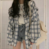 Shirt Women Loose Korean Version Of The Long Retro Hong Kong Flavor Bf Long Sleeve Sunscreen Ins Coat Tide DJPT