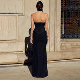 Sales Of New Sexy Fashion High-End Body-To-Back Splicing Fishtail Dress Dress HZ0628