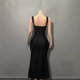 Sexy Luxury Diamond-Packed Ass Skirt Fashion-In-Wearing Evening Dress