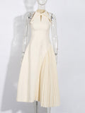 Temperament Famous Style Dress 2025 Summer New Small Asymmetric Pressure Skirt Dress Dress Woman