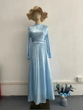 Collar Dress Women's 2025 New Long-Sleeved Tea Break French Waist-High Dress