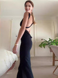 Fashion Sexy Design In Summer 2024 Feels The Back Open Fork Dress