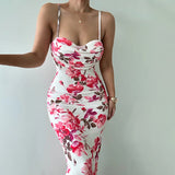 Fashion Print Collared Dress 2025 Summer New Slimy Dress DJPT