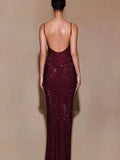 Slings Hot Diamond Decoat Folds Sexy Stylized Temperament Dress Dress Dress PARTY Dress Girl
